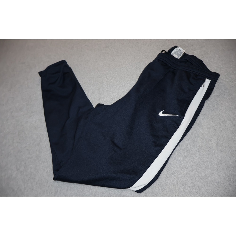 Nike Track Pants Mens Large Navy Blue Dri-FIT Academy Soccer Training Joggers